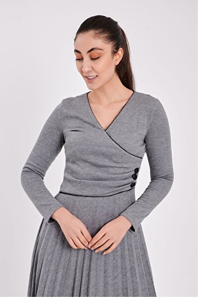 MODATALİKA Modatalika Kadın Pileli Günlük Şık Elbise