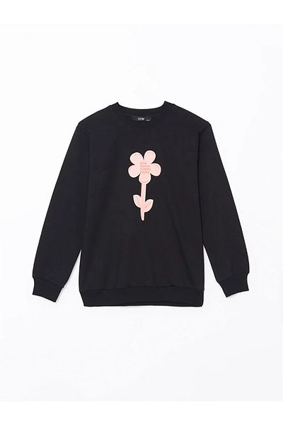 LC Waikiki Lcw Kids Pink Crew Neck Girls Sweatshirt