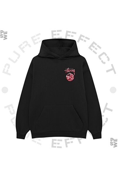 TRAGEDY سويت شيرت هودي كبير الحجم مطبوع عليه 3 خيوط من Bilardo Lip للجنسين