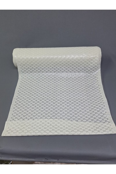 Başak Ev Tekstili Raft și dulap din dantelă cu cuburi din PVC alb