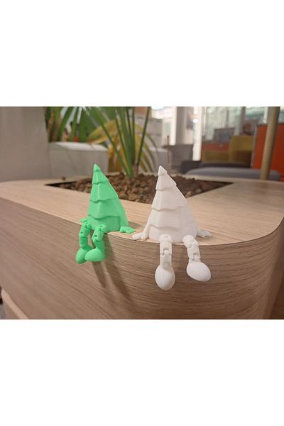 ARES CRAFT 3 Pieces Sitting Pine Tree for Christmas