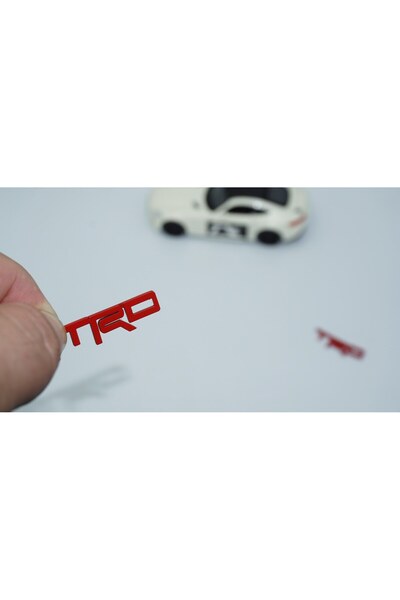 Genel Markalar TRD Direksiyon Kırmızı Logo Amblem Toyota İle Uyumlu