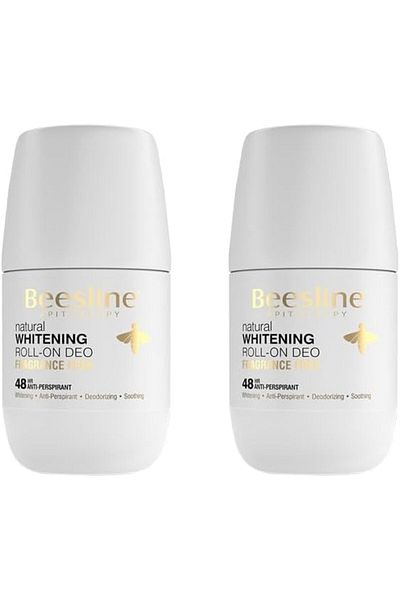 Beesline - رول أون لتبييض الأسنان - خالٍ من العطور - 2 × 50 مل