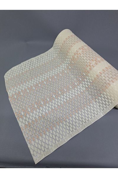 Başak Ev Tekstili PVC РЯЗАЩА ДАНТЕЛА ЗА РАФТОВЕ И КАПАК ЗА ШКАФОВЕ (ЦВЕТНО-КРЕМ)