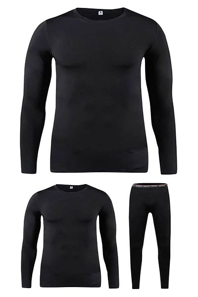 marufshop Мъжки термо бельо Redzone Bottom Top, голям размер, подходящ за 115 - 175 килограма