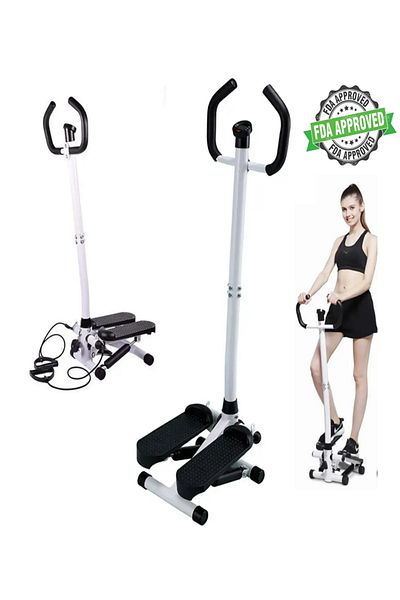 Tisul Stepper Exerciser - Vertical Elliptical Model with Step Band and Weather Resistance Band