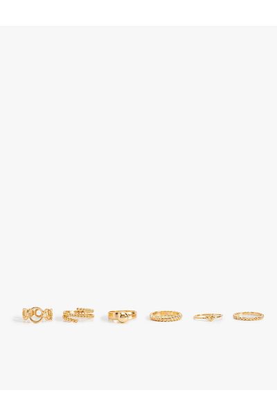 Koton 6-Piece Twist Ring Set