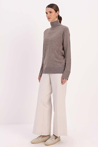 ALLDAY Mink-Sleeves Buttoned Sweater