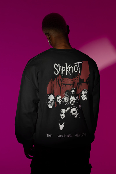 SEVBANO Slipknot majica sa printom, unisex, velika, rok metal muzički bend