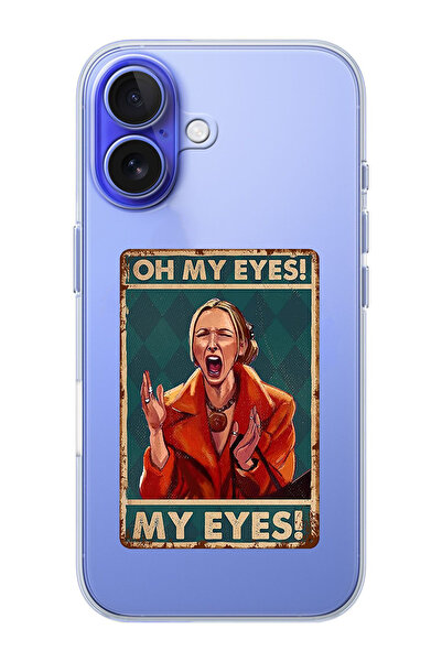 moonset Iphone 16 Uyumlu Phoebe Tasarımlı Baskılı Şeffaf Telefon Kılıfı