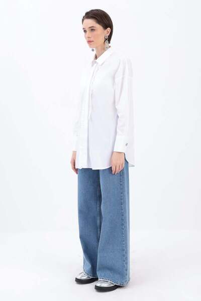 ALLDAY White-Rubble Shirt Tunic