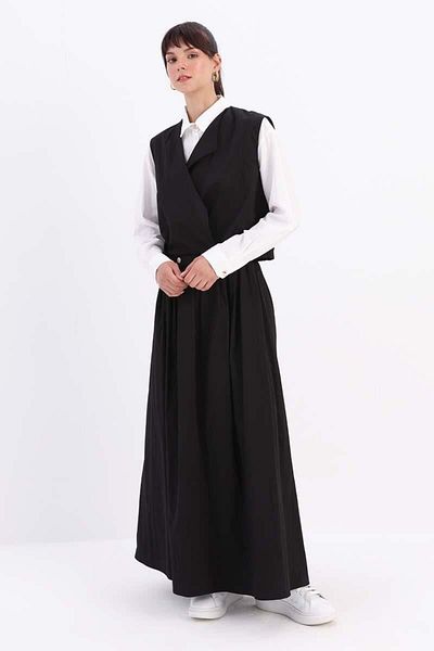 ALLDAY Black-Vested Skirt Suit