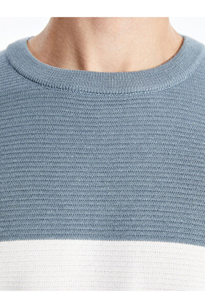 LC Waikiki Ανδρικό πλεκτό πουλόβερ με μακρυμάνικο λαιμόκοψη