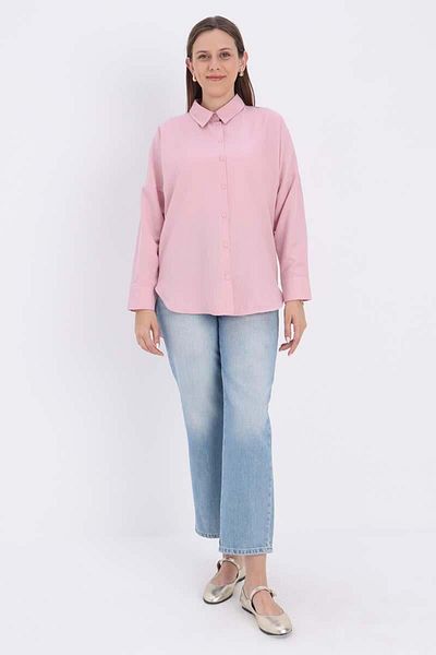 ALLDAY Pink-Oversize Basic Shirt
