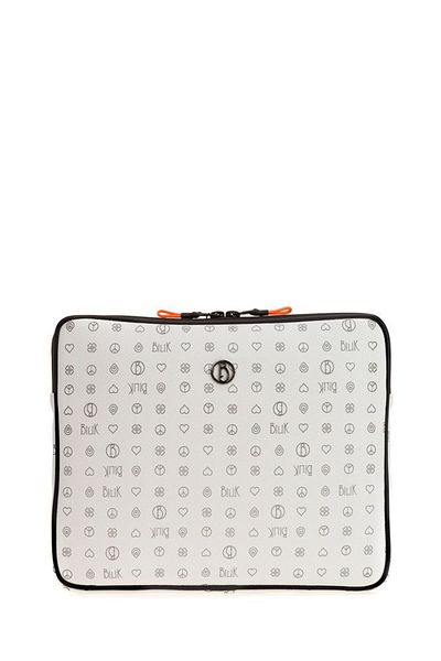 Bilik Deri Monogram White Unisex Laptop & Χαρτοφύλακας Tablet-mn 12"