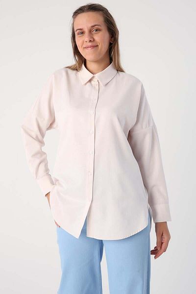 ALLDAY Light Pink-Oversize Basic Shirt