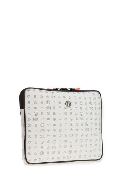 Bilik Deri Monogram White Unisex Laptop & Χαρτοφύλακας Tablet-mn 12"