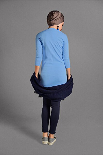 Alvina 40424 Model Pocketed Knitwear Tunic