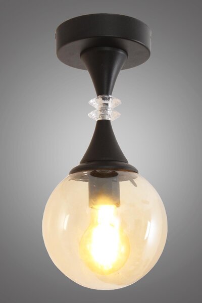 Taşcan Aydınlatma Kupa Tekli Siyah Bal Camlı Tavana Sıfır Çocuk Odası Kolidor...