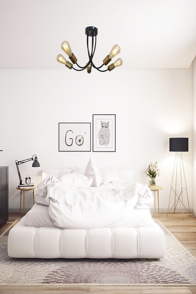 Taşcan Aydınlatma Milano 5 Li Siyah Eskitme Kollu Avize-camsız