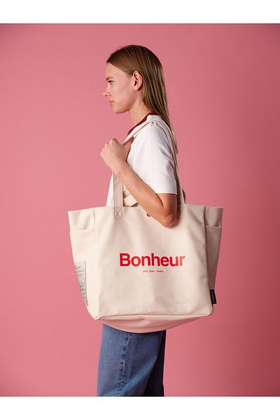 Bonheur N ° 4 Canvas Bag - Cloud White
