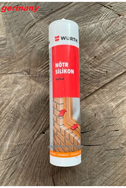Würth Nötr Si?li?kon Şeffaf Renk Diş Cephe Cam Metal Güçlü Yapiştirici