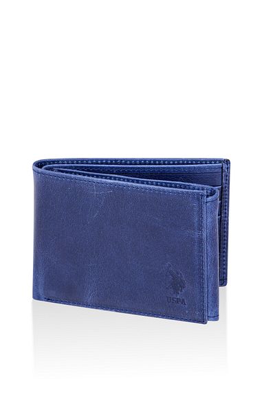 U.S. Polo Assn. Πόλο Ασν των ΗΠΑ. 23763-23769 Ανδρική θήκη για πορτοφόλι από γνήσιο δέρμα - ΣΚΟΥΡΟ ΜΠΛΕ