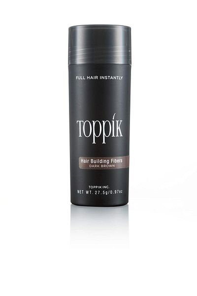 Toppik ألياف بناء الشعر، إخفاء الشعر الفوري، ألياف شعر للرجال والنساء، بني متوسط ​​- 12 جرام