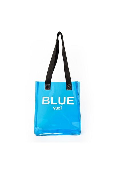 VUKİ Rochie colorată cu design transparent și geantă de plajă