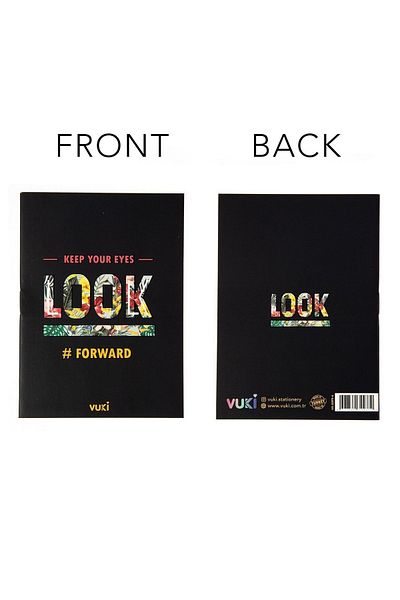 VUKİ Bloc de note minuscul cu model de flori
