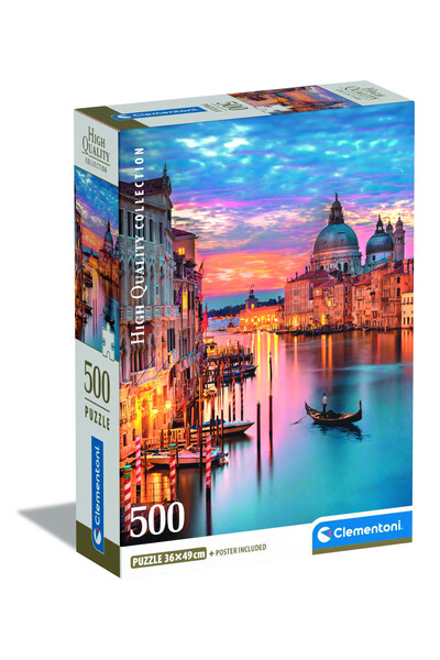 CLEMENTONI Puzzle HQC Venedik+Poster 500 Parca