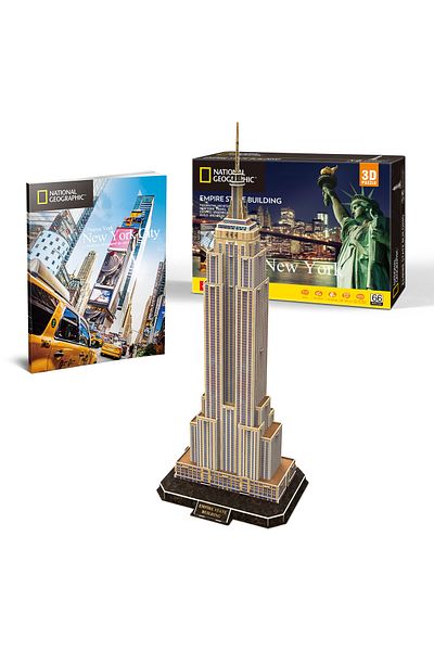 Cubic Fun National Geographic 3D Puzzle Empire State Building 66 Pieces