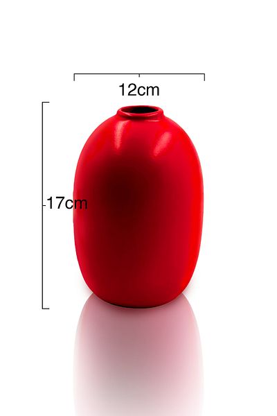 CeramicArtDecor Ceramic Vase - Mid Ball Decoration - 17Cmx12Cm