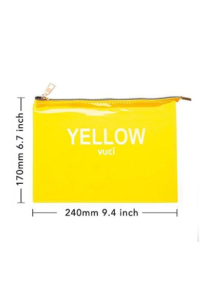 VUKİ Colorful Zippered Transparent File (A5)