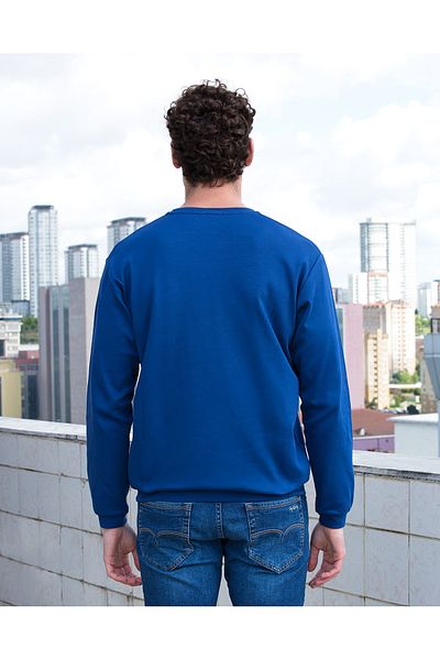 Masimar Men's Interlock Crew Neck Sweatshirt