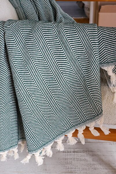 Koza Mix towel Husa pentru canapea extensibila verde 180x210 cm Husa pentru s...