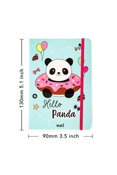 VUKİ Patterned Hard Cover Elastic Notebook A5