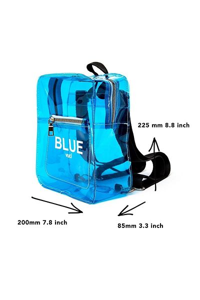 VUKİ Mini rucsac transparent colorat