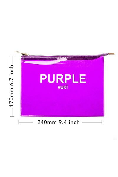 VUKİ Colorful Zippered Transparent File (A5)