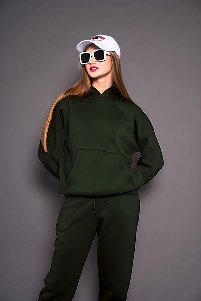 BayBayan Γυναικείο Σετ φαρδιά φόρμα Jogger Hooded Casual Chic