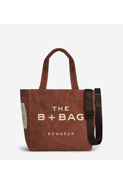 Bonheur Canvas Terra Cota Medium Tote Bag