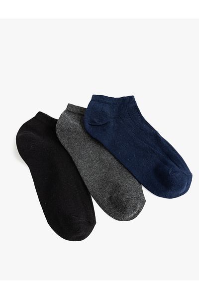 Koton Set of 3 Cotton Blended Booties Socks