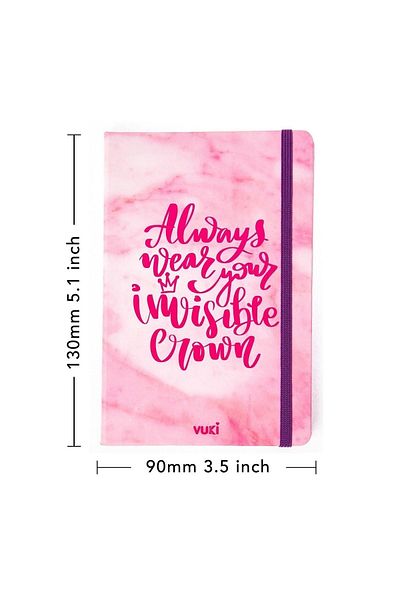 VUKİ Patterned Hard Cover Elastic Notebook A5