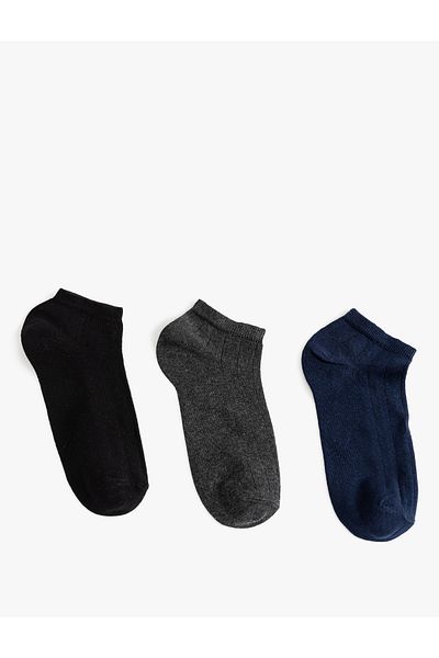 Koton Set of 3 Cotton Blended Booties Socks