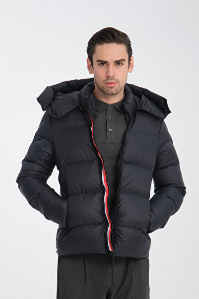Frappoli Товстий чоловічий надувний пуховик з капюшоном - стандартний крій