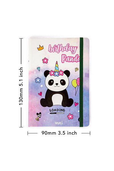 VUKİ Patterned Hard Cover Elastic Notebook A5