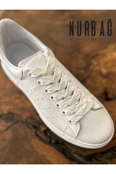 NURBAĞ DOKUMA SPORTS SHOES WHITE GOLD PATTERNED AQ65 1 PAIR 110 CM