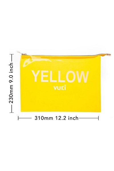 VUKİ Colorful Zippered Transparent File (A4)