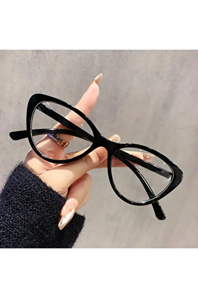 BluePepper Cateye Mavi Işık Filtreli Gözlük BlueBlock Kedi Gözü Köşeli, Optik...