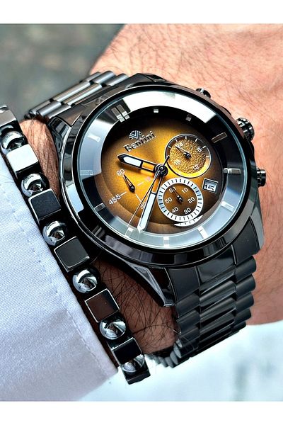 Bentini Men's Watch with Special Design Glass Function